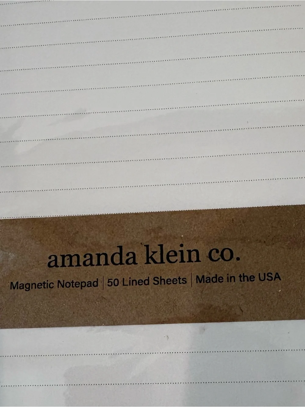 Amanda Klein Co. Magnetic Notepad, 50 Lined Sheets, Oregon, The Oregon Grape